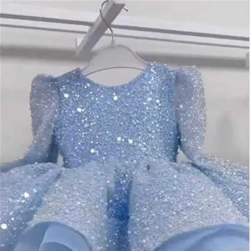 Girl's Dresses New High-End Western-Style Week Grabbing Birthday One Year Old Banquet Princess Dress 2024 Summer Y2502275SQL