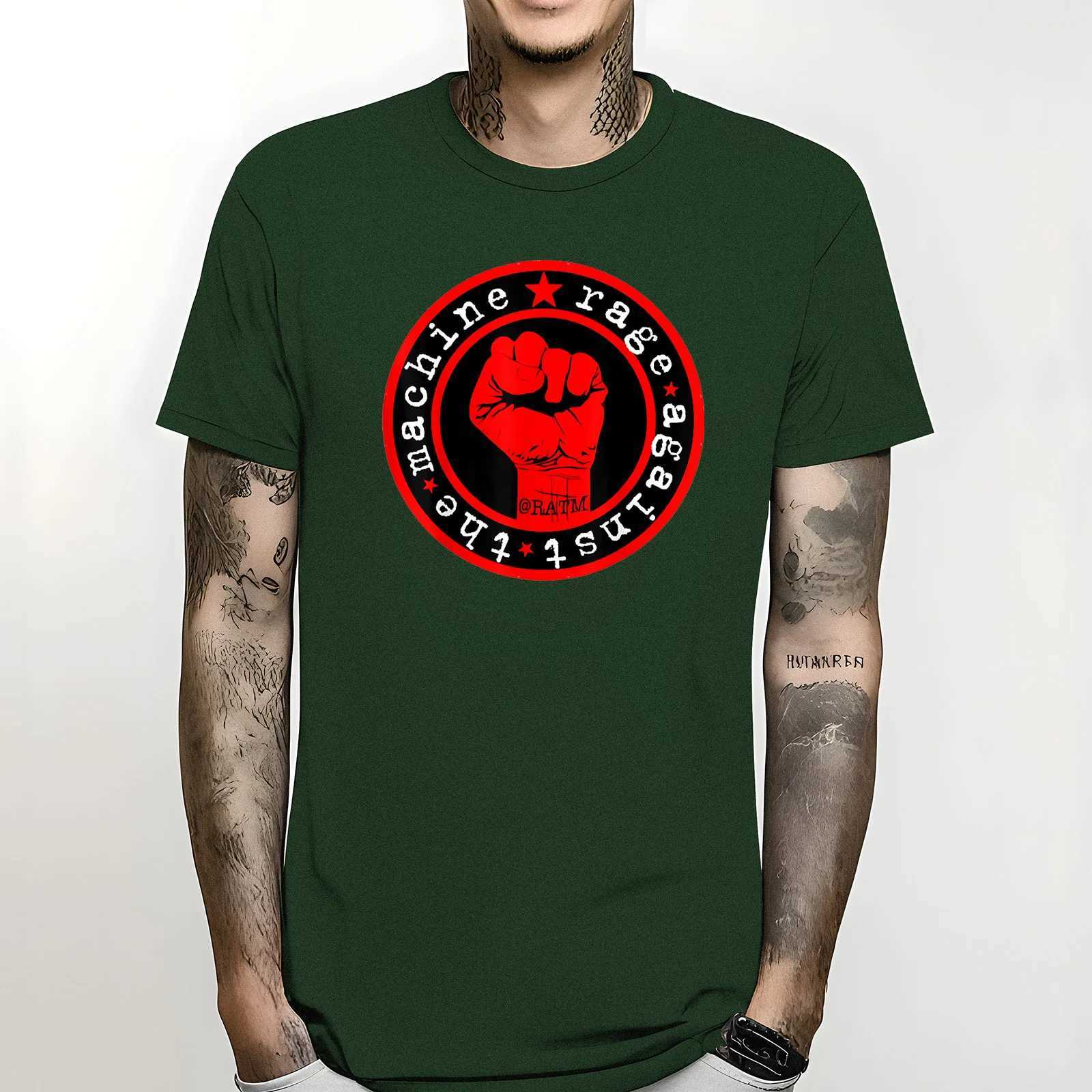 Graphic Short Slve T Shirt Oversized Rage Against The Machines RATM Unisex T-Shirt S-5XL Heavyweight Round Collar Strtwear X250227