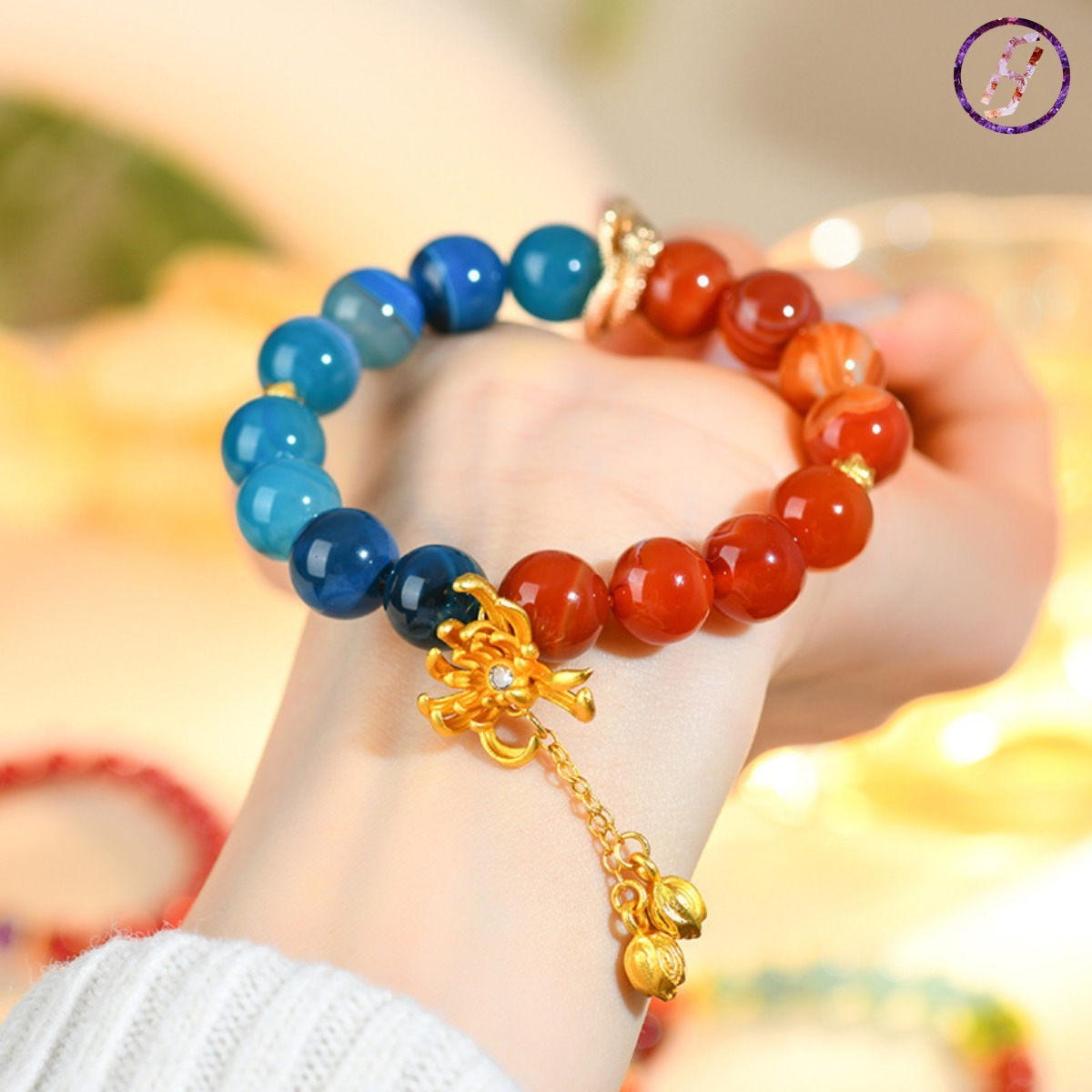 2025 New Network Hit "Nezha 2" Series A Variety of Original Bracelets Meditation Agate Pendant Passion Energy Bracelet Feng Shui Red Agate