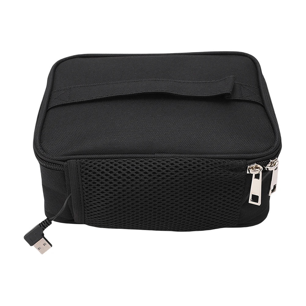 Ship from US USB Electric Heating Lunch Bag 27L Camping Box Food Warmer Insulation Bento for Car Travel Picnic 250227FBB