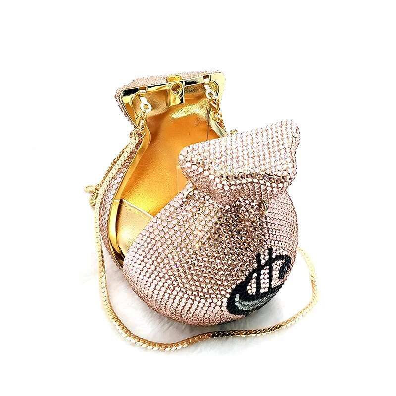 NEWEST women evening party designer funny rich full crystal clutches purses pouch money bag
