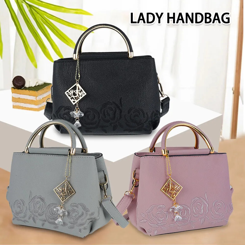 Ship from US Women Handbag Shoulder Messenger Bucket Bag Casual Tote Stylish Ladies Large Capacity PU Crossbody 250227FBB
