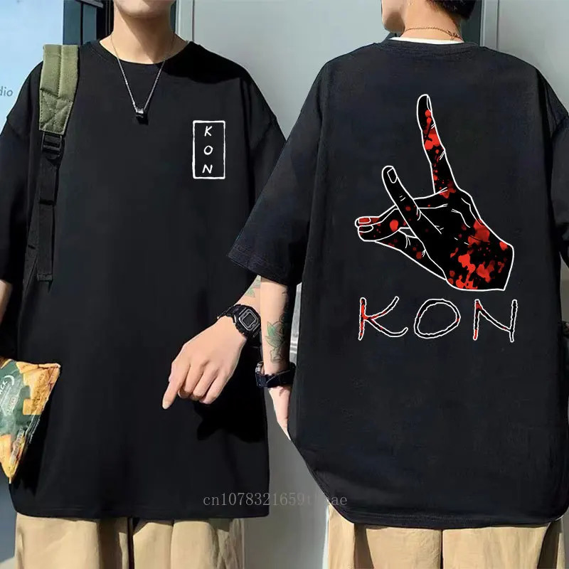 Japanese Anime Cartoon Kon Shirt Men Running Sports Loose Oversized T-shirt Short Sleeve Cotton Summer Mens Top Mens T Shirt 250226