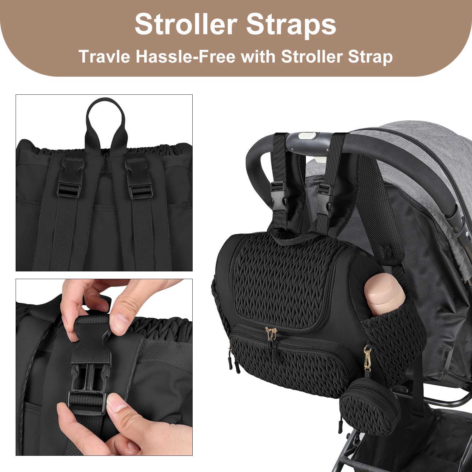 Diaper Bags Geestock Multifunction Diaper Bag Large Capacity Baby Mummy Maternity Bag Travel Backpack Waterproof Nursing Handbag Nappy Bag Y25022725IN
