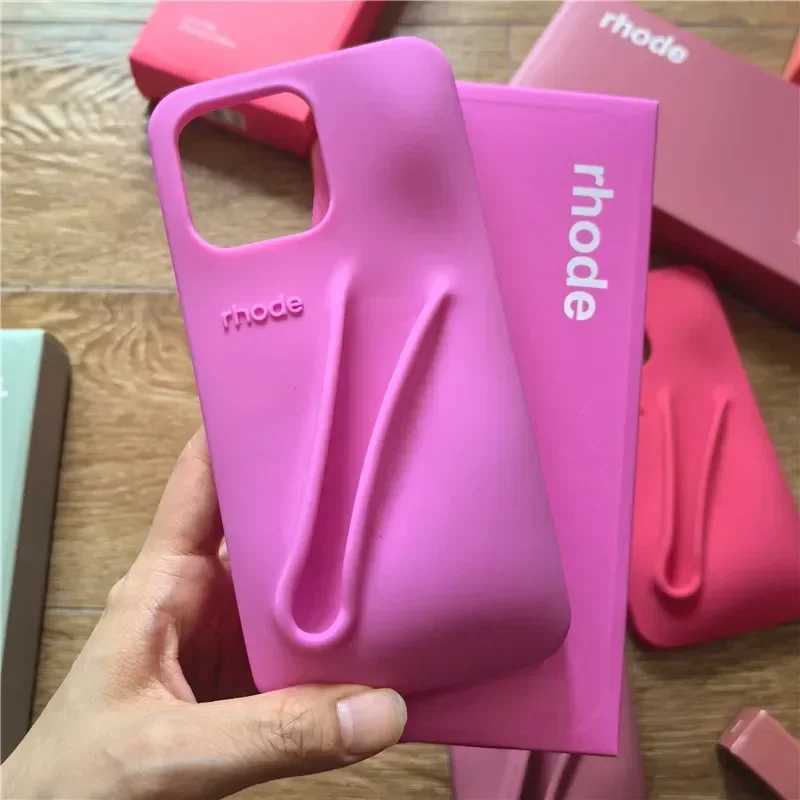 Rhod phone case packaging girl lipstick box iPhone 16 15 13 11 Pro Max Z250227