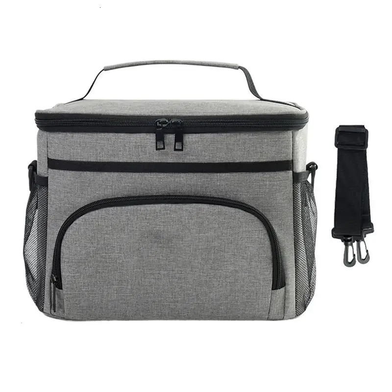 Ship from US Large capacity insulated lunch bag with adjustable shoulder straps 250227FBB