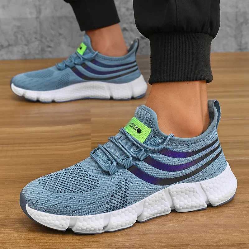 Mens Casual Sports Shoes Breathable Lightweight Sneakers Anti-slip Flats Outdoor Running Walking Tennis Athletic Jogging Shoes Z250227