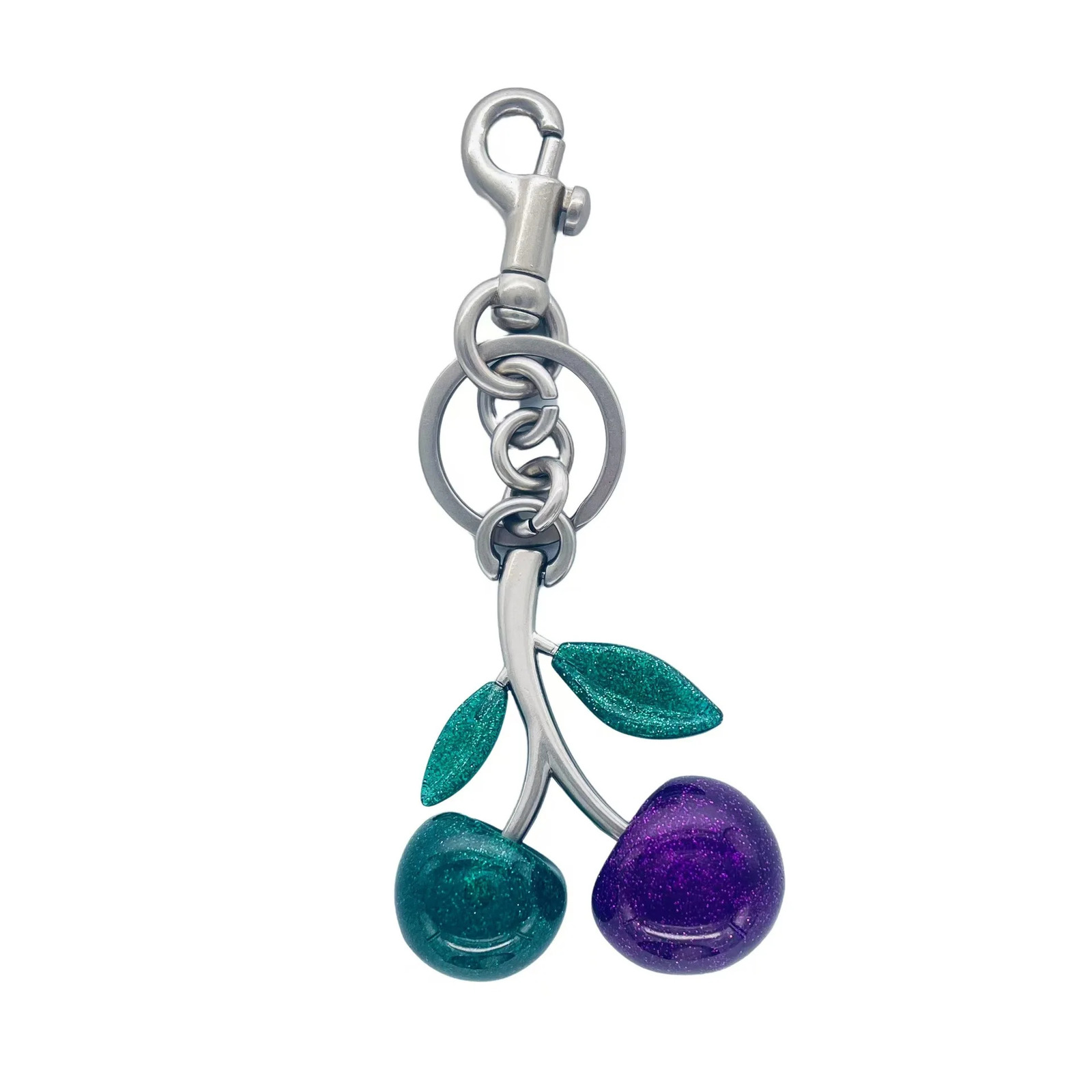 Six Different Styles Crystal Cherry Charm Pendant For Bag Womens Handbag Shoulder Bags Keychain Attachment Parts 250227