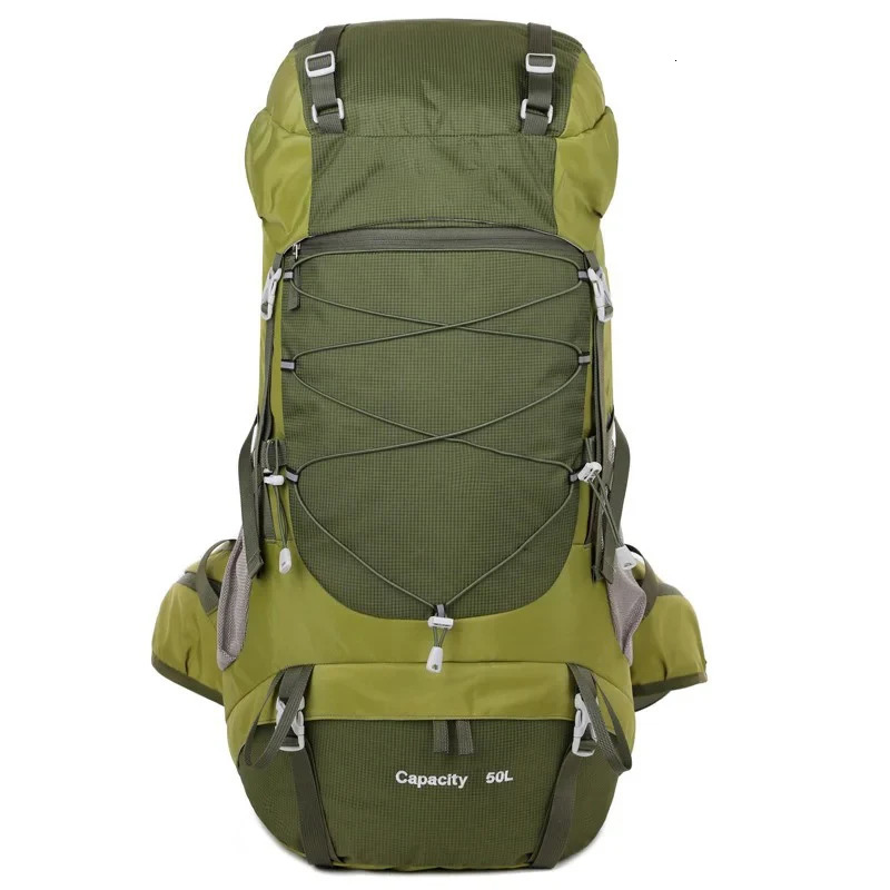 Ship from US 50L Tactical Hiking Backpack Men Women Travel Bags For Camping Mountaineering Trekking Outdoor Military Sports Rucksack 250227FBB