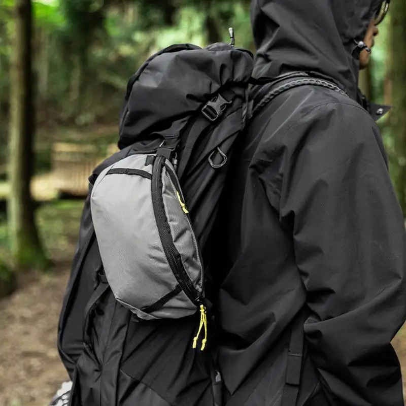 Ship from US Portable outdoor waist bag with adjustable hiking shoulder strap mountain running bicycle backpack used for camping and trips 250227FBB
