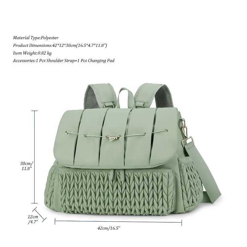 Diaper Bags Diapers large capacity diapers trolley bags waterproof mummies pregnant womens diapers travel bags baby care multifunctional handbags Y250