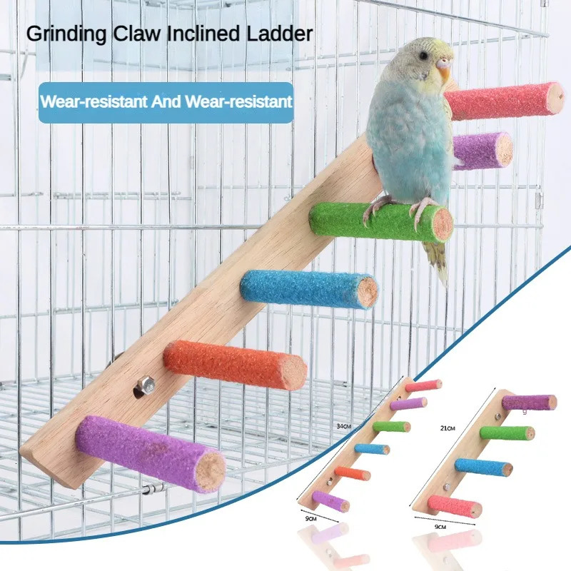 468 Step Bird Climbing Ladder Pet Interactive Ladder Parrot Grinding Claws and Teeth Climbing Toy Interactive Bird Accessories 250226