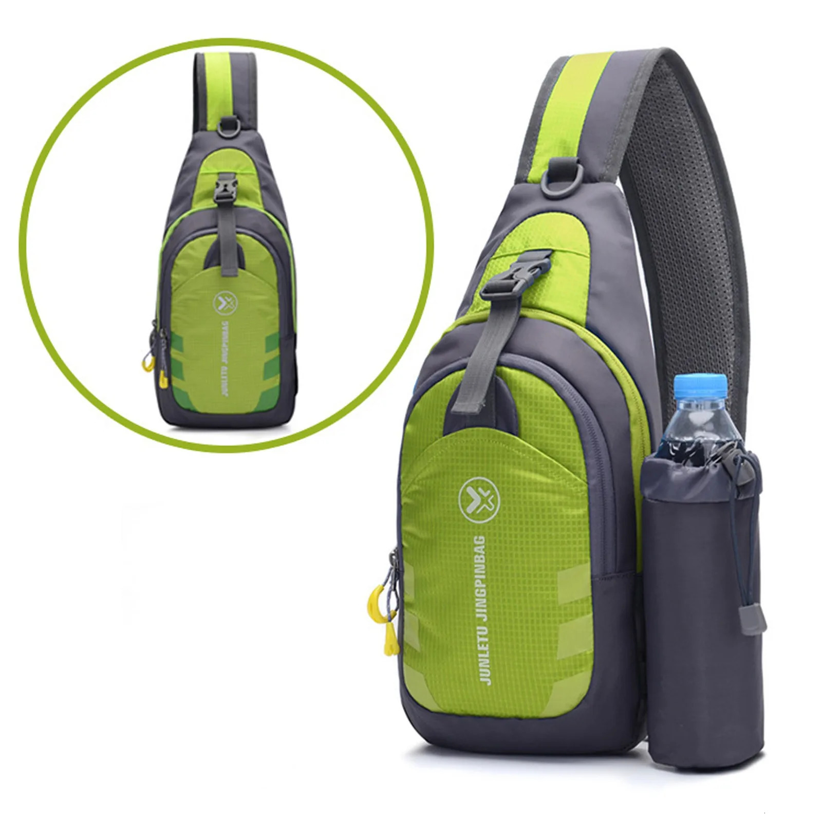 Ship from US Cute Shoulder Bag Outdoor Sports Kettle Chest Men And Women Multifunctional Riding Single Backpack 250227FBB