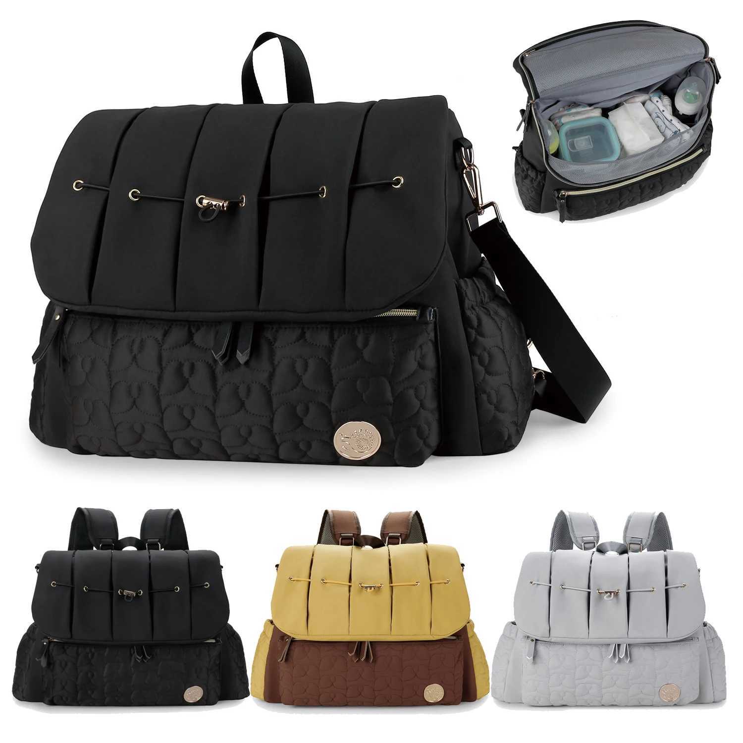 Diaper Bags Baby Diaper Bag Pregnant Womens Hospital Newborn Nurse Bag Waterproof Suitable for Mothers and Babies Travel Stroller Bag Y250227FF34