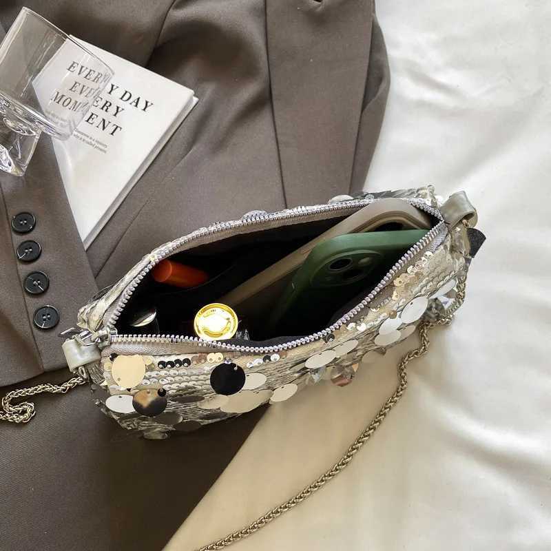New Arrival Gold sequin party wallet Eevning bag for womens summer fAshion mini bag for womens Retro ten font phone bag T250227