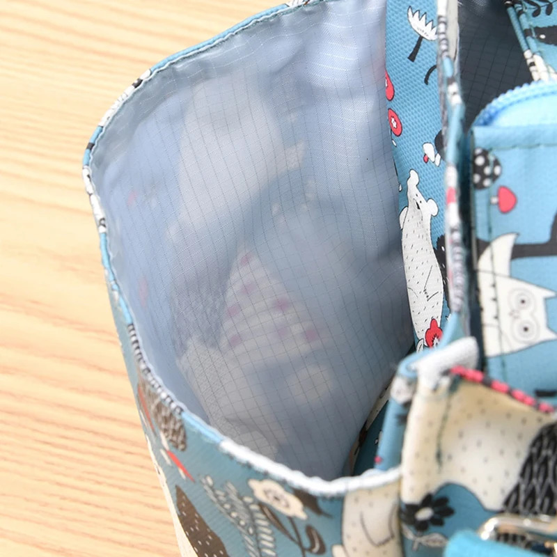 Ship from US Ladies waterproof cross shaped bag fashionable large capacity handheld lunch portable zipper shopping shoulder 250227FBB
