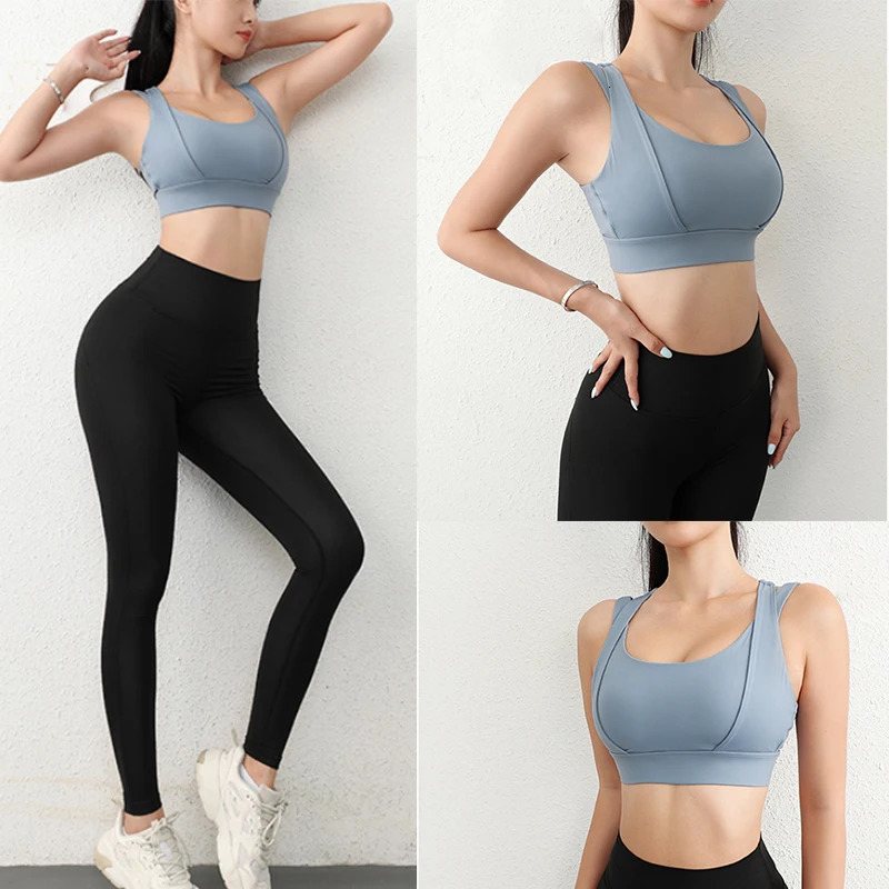 Aiithuug Sports Bras for Yoga Gym Workout Crop Top Fitness Tops Bounce Control Jogging Bras Push Up Running Top Active Wear 250226