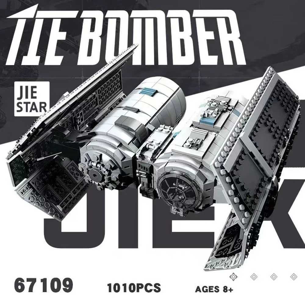 Inventory Technology Space Anime Games MOC Building Blocks Tie Bber Model Toys Star Gifts Christmas Children DIY 1010pcs 75347 Y250227