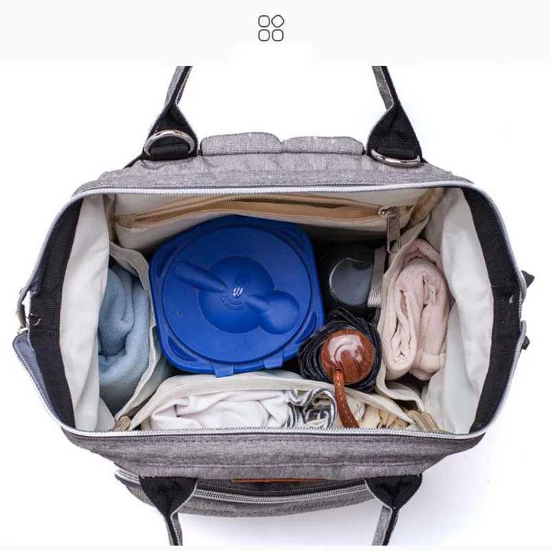 Diaper Bags Lequeen Backpack Travel Nursing Bag Diaper Bag Multiple Portable Nappy Bag For Baby Stroller Y250227WYBD