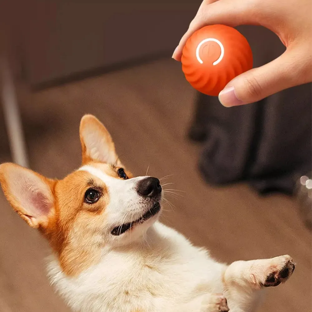 Interactive Pet Ball Toy Smart Dog Toy Ball Automatic Moving Bouncing Interactive Dog Toy Cat Dog Product for Indoor Cat Kitten ZZ