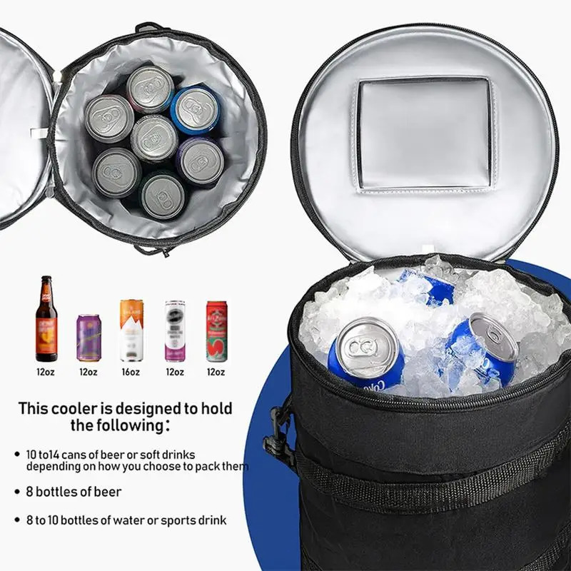 Ship from US Extra Large Travel Lunch Bag Camping Cooler Box Picnic Drink Ice Insulated Cool Food Storage 250227FBB