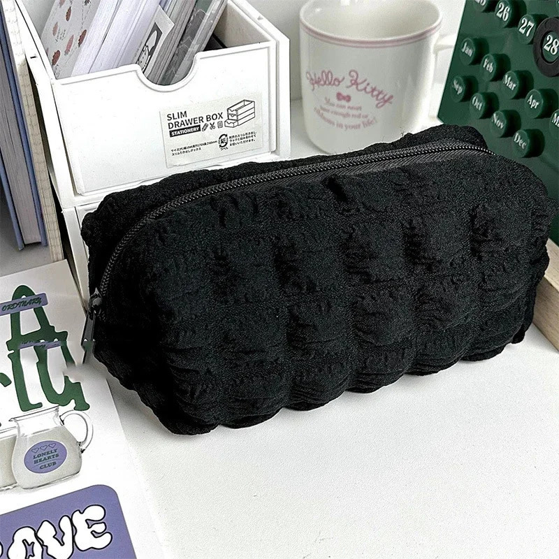 Ship from US Cosmetics storage bag makeup brush eyebrow pencil lipstick box female Kawaii cloud bubble organizer 250227FBB