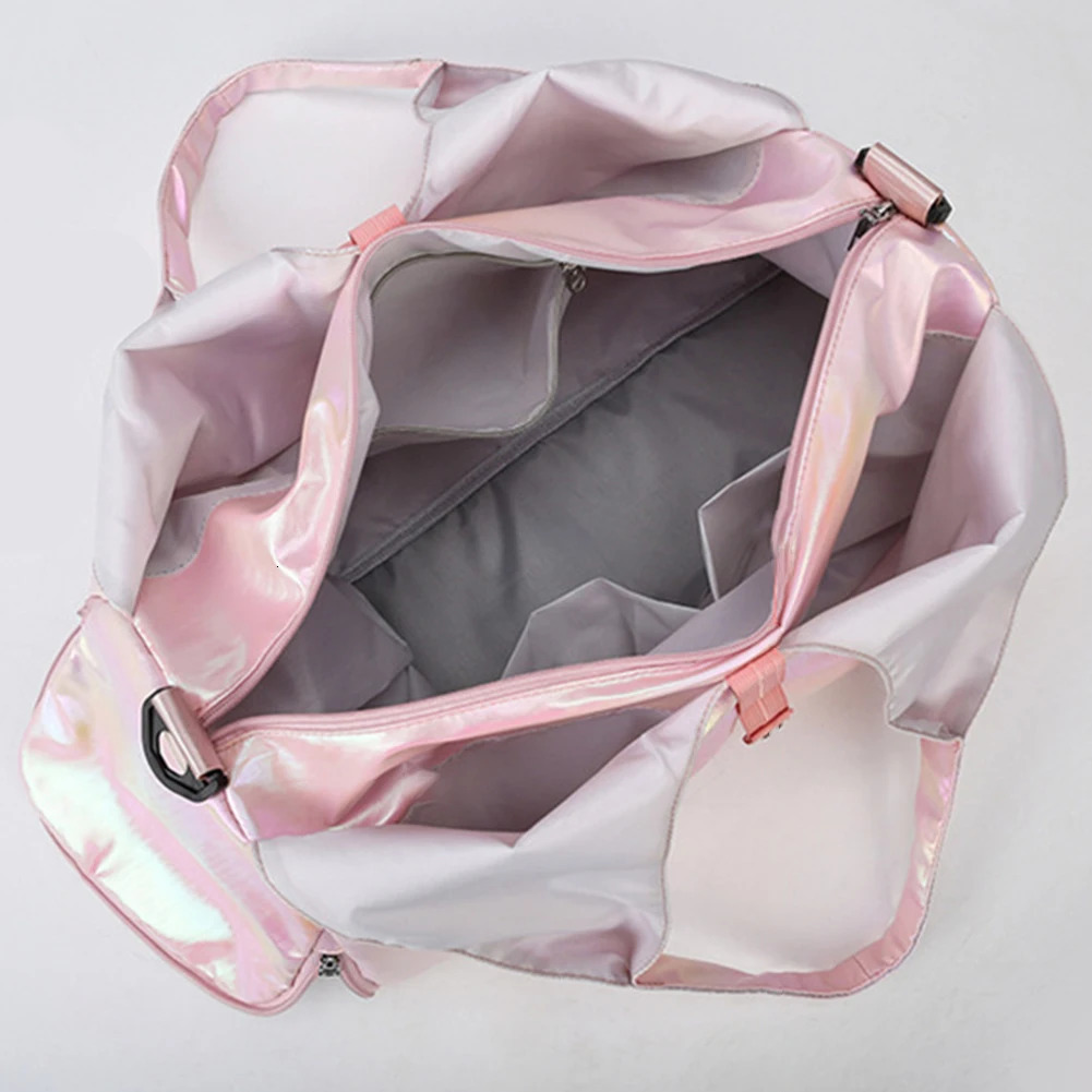 Ship from US Womens Dance Cross Body Bag Large Capacity Pearl Fitness with Shoes Company Dry Wet Separation Outdoor Simple 250227FBB