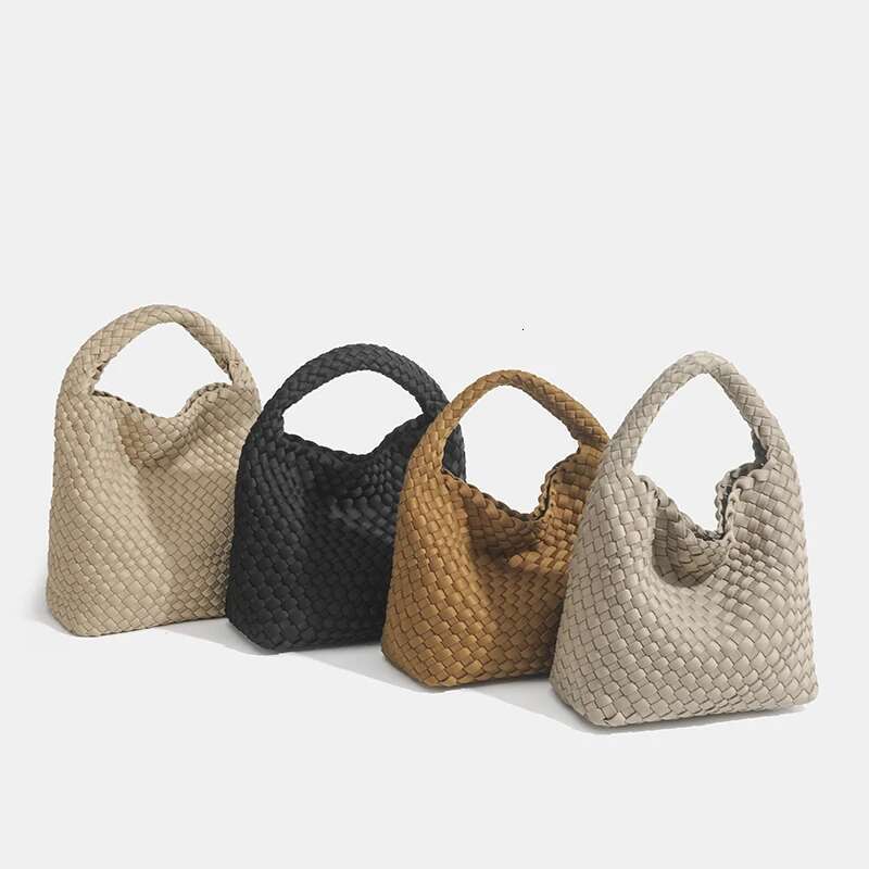 Women's Bags trend women's braided handbags Nylon woven Casual tote Shopping travel Beach genuine brand Versatile bag in promot