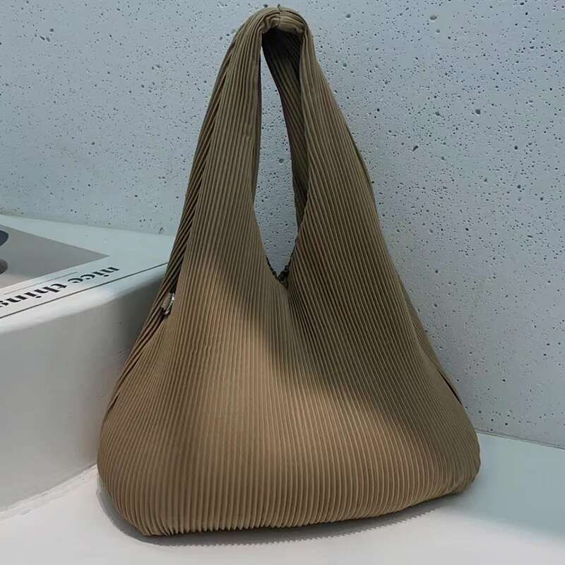 Women's Bags Fashion Hobos Bag For Women Designer Handbags And Purses New In Nylon Ruched Decoration Inner Pocket Shoulder Bags