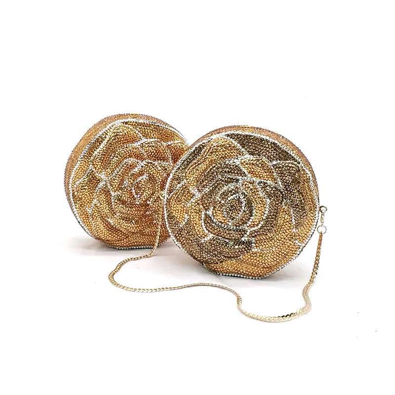 Elegant Bridal wedding purses women evening party Classical bird rose dias full crystal small clutches