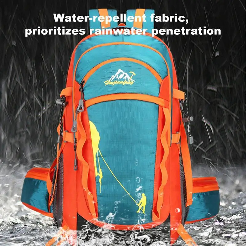 Ship from US Waterproof Climbing Backpack Outdoor Sports Load Reduction Breathable Camping Gear Bag Large Capacity For Long Trip 250227FBB