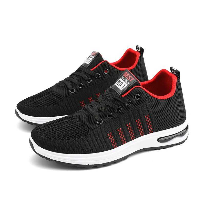 Spring Mens Casual Shoes with Lace Up Mesh Breathable and Durable Sole Fashionable Sports Shoes 2025 Mens Tennis Running Shoes Z250227