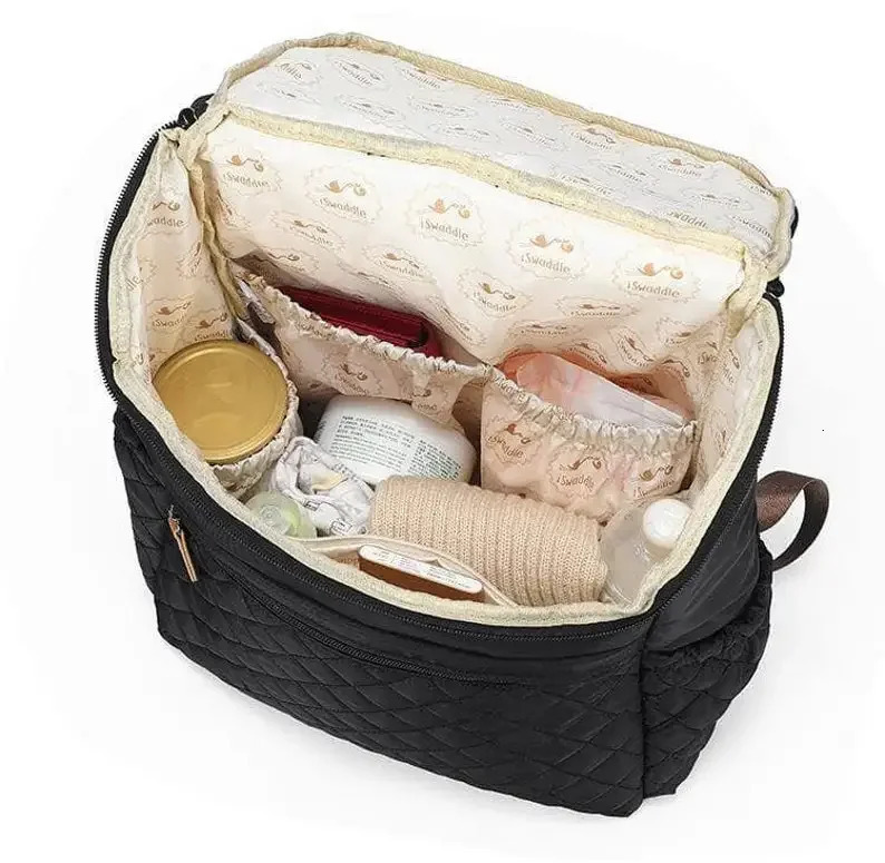 Fashion Baby Diaper Bag Backpack Multifunctional Diaper Bag Organizer with Thermal Milk Bottle Bag Baby Bags for Mom 250227