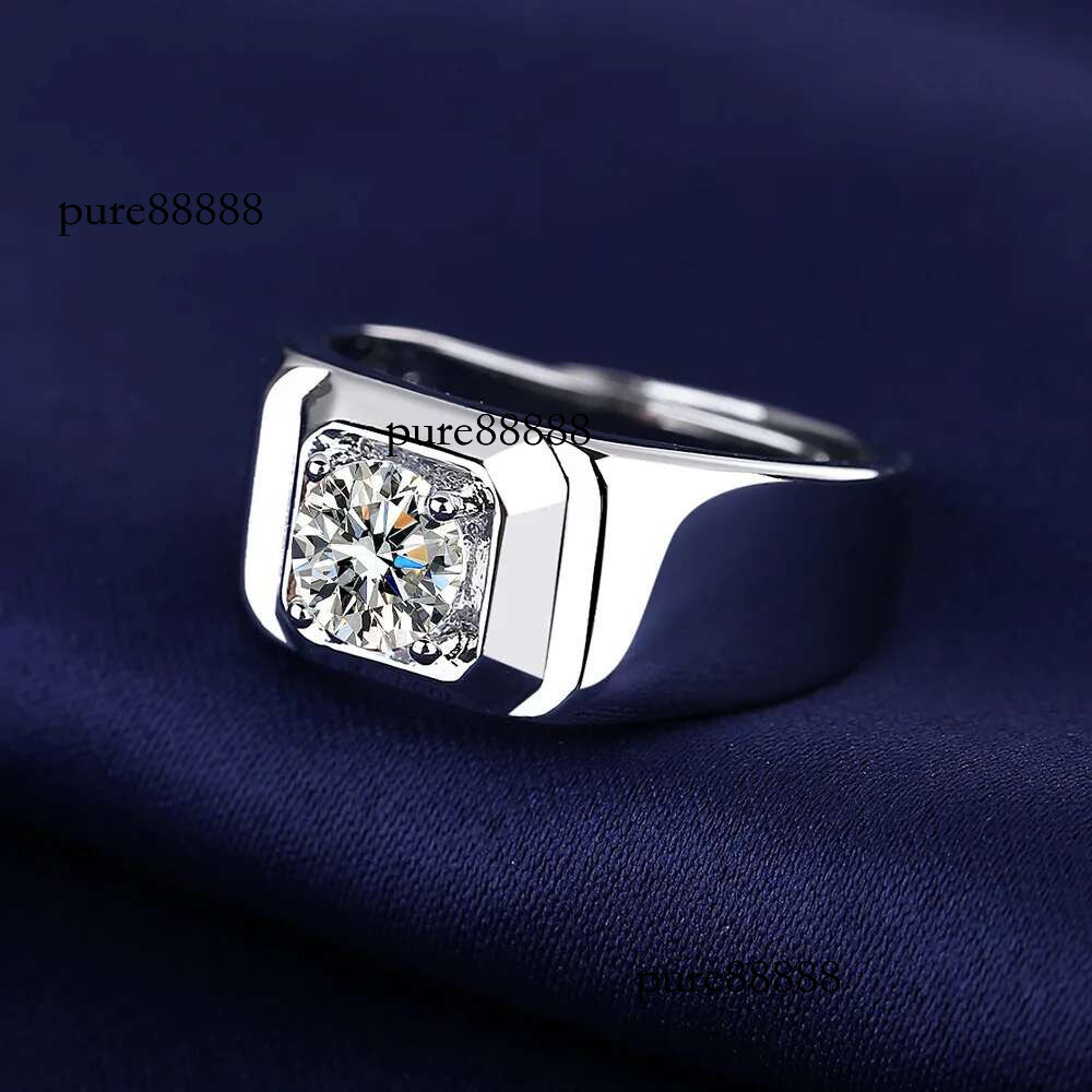 rings for men Imitation moissanite Classic Fashion Ring vintage accessories adjustable ring