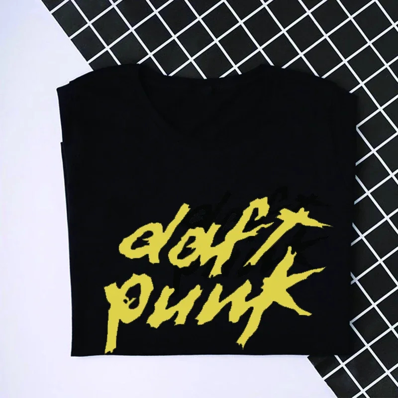 Stupid punk printed mens Tshirt cool electronic home music street dance DJ top retro short sleeved clothing Ropa Hombre 250225