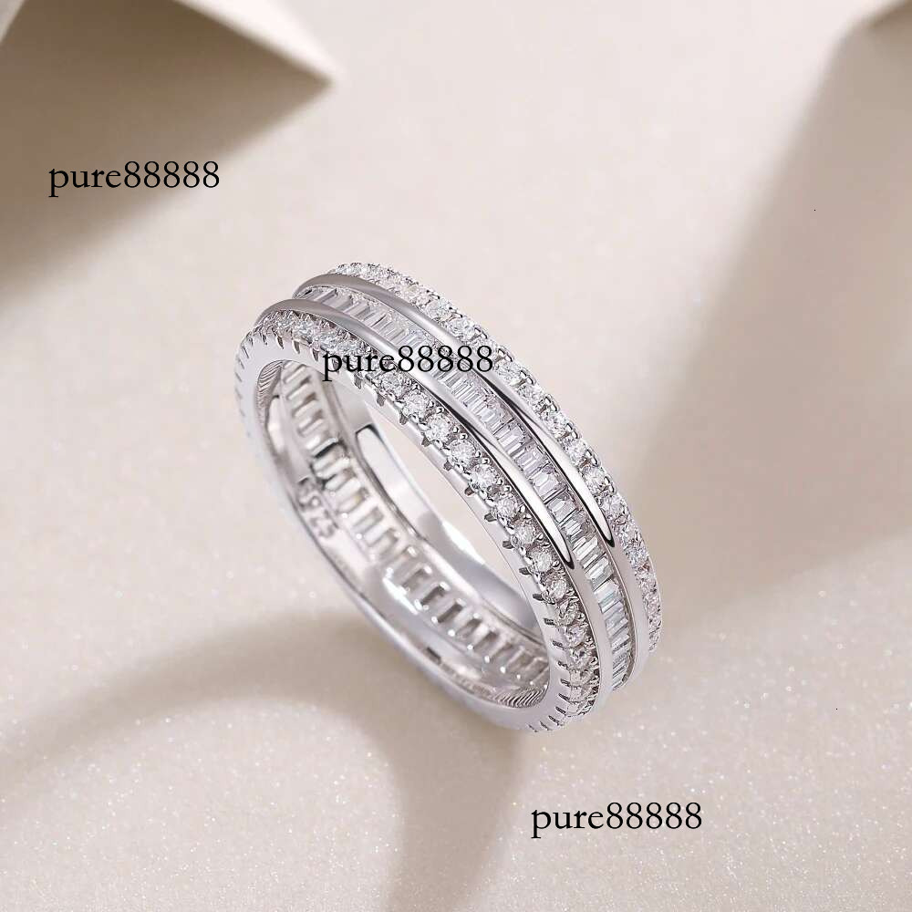 WUIHA 100% Sterg Sier Sparkg GRA Moissanite Dias Wedding Engagement Ring for Women Anniversary Gift Fine Jewelry