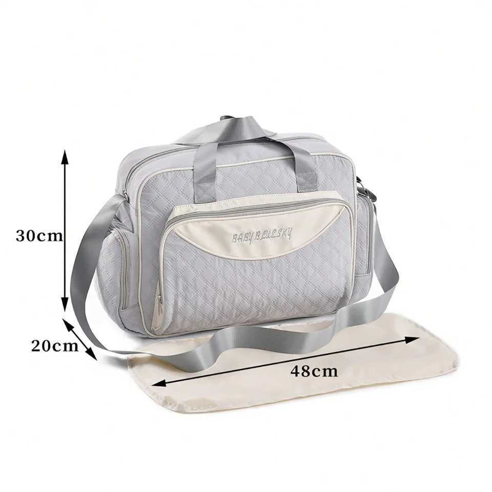 Diaper Bags Fashionable multifunctional single shoulder mother bag sewing embryo large capacity cross body mother bag handheld diaper Y250227W6P4