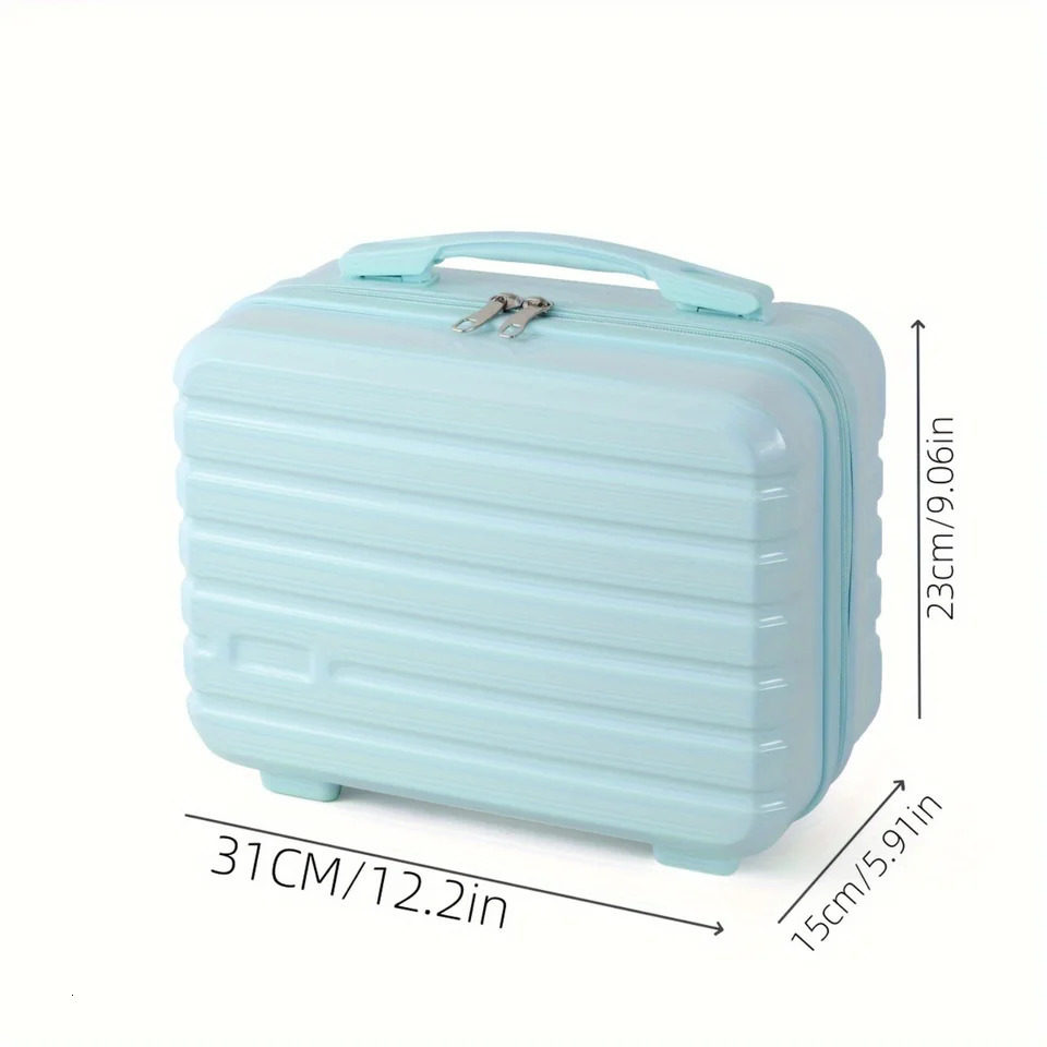 Ship from US Hand Luggage Cosmetic Bag Womens Mini Company Gift Small Box Toiletries Stylish Vintage Lightweight Suitcase Student Mu 250227FBB