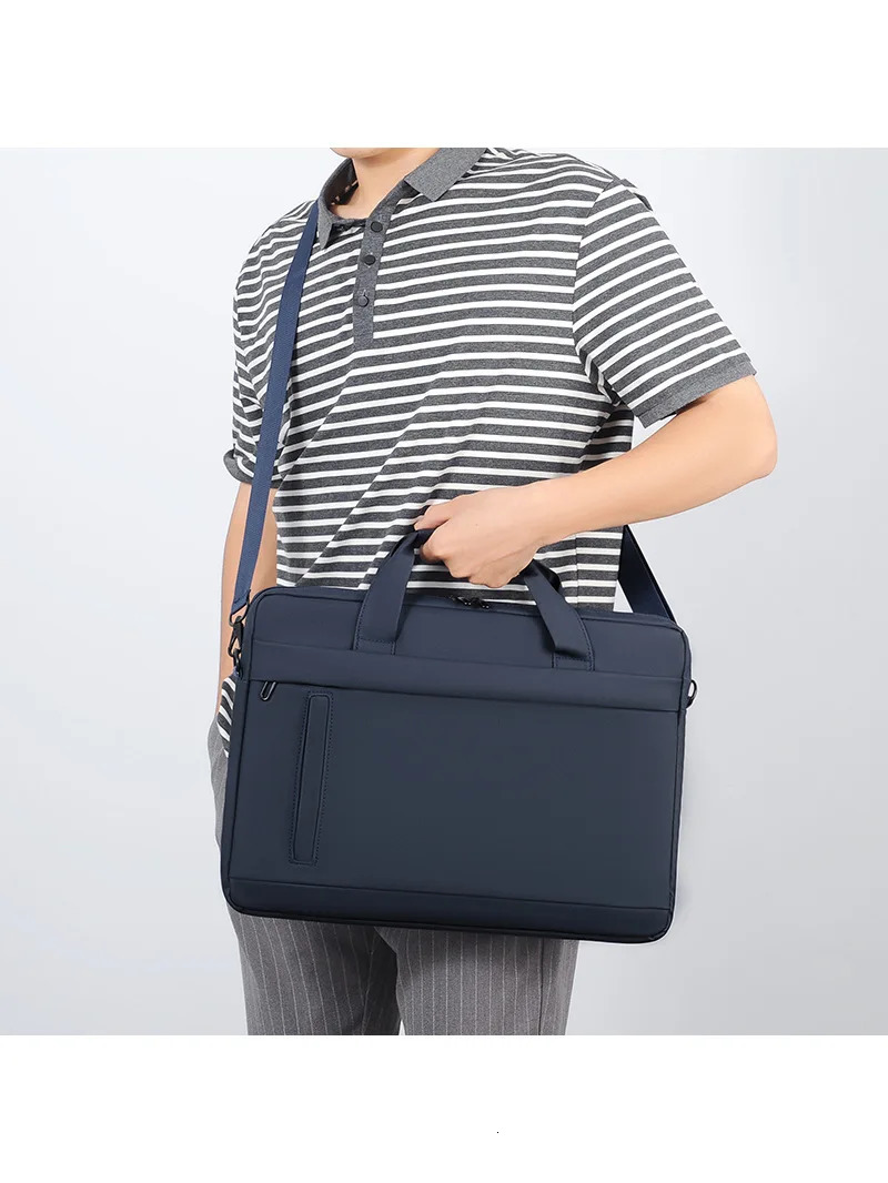 Ship from US n Brief of Simple Cross Sectional Computer Accessories for Mens Large Capacity Business Laptop Bag 250227FBB