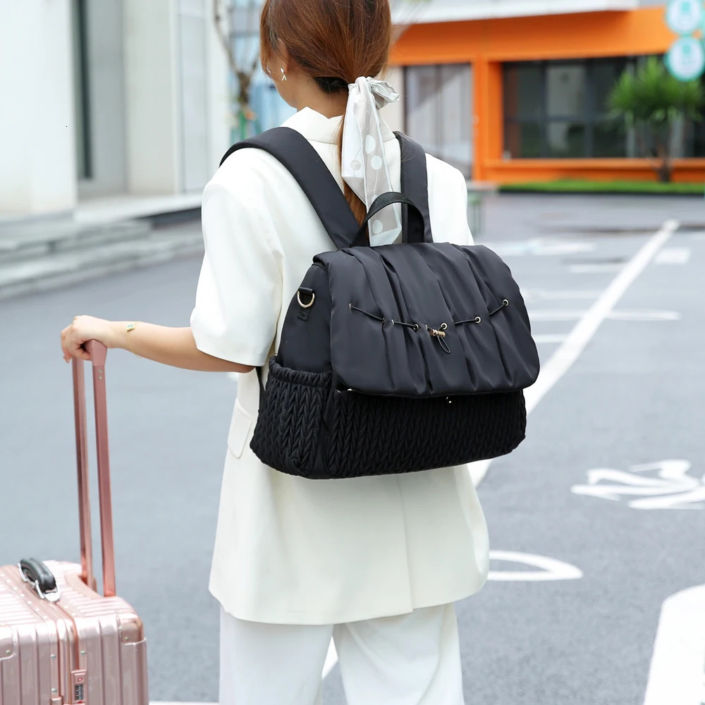 Large-capacity Fashion Baby born Travel Backpack Female Mommy Backpack Baby Diaper Bag With Insulated Pocket 250227