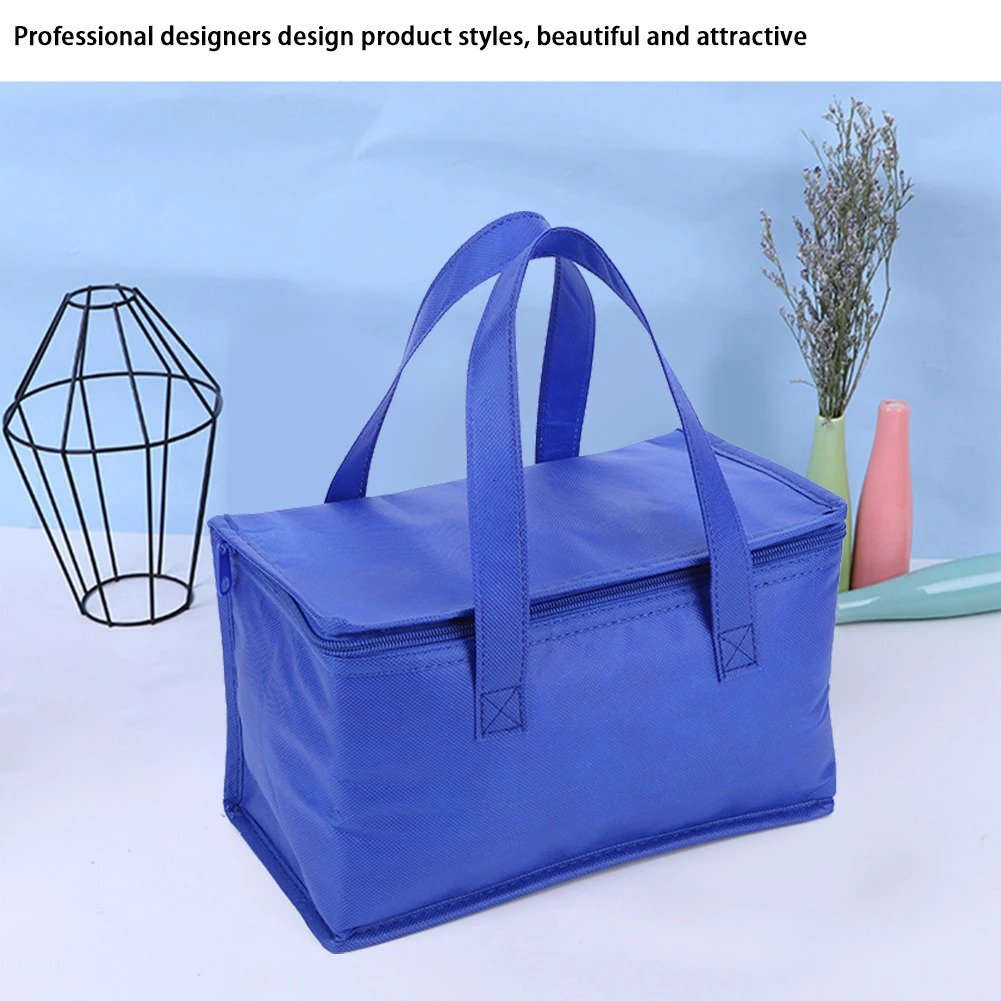 Ship from US Insulated cooler bag insulation to maintain refrigeration large capacity portable lunch zipper picnic tin foil food 250227FBB