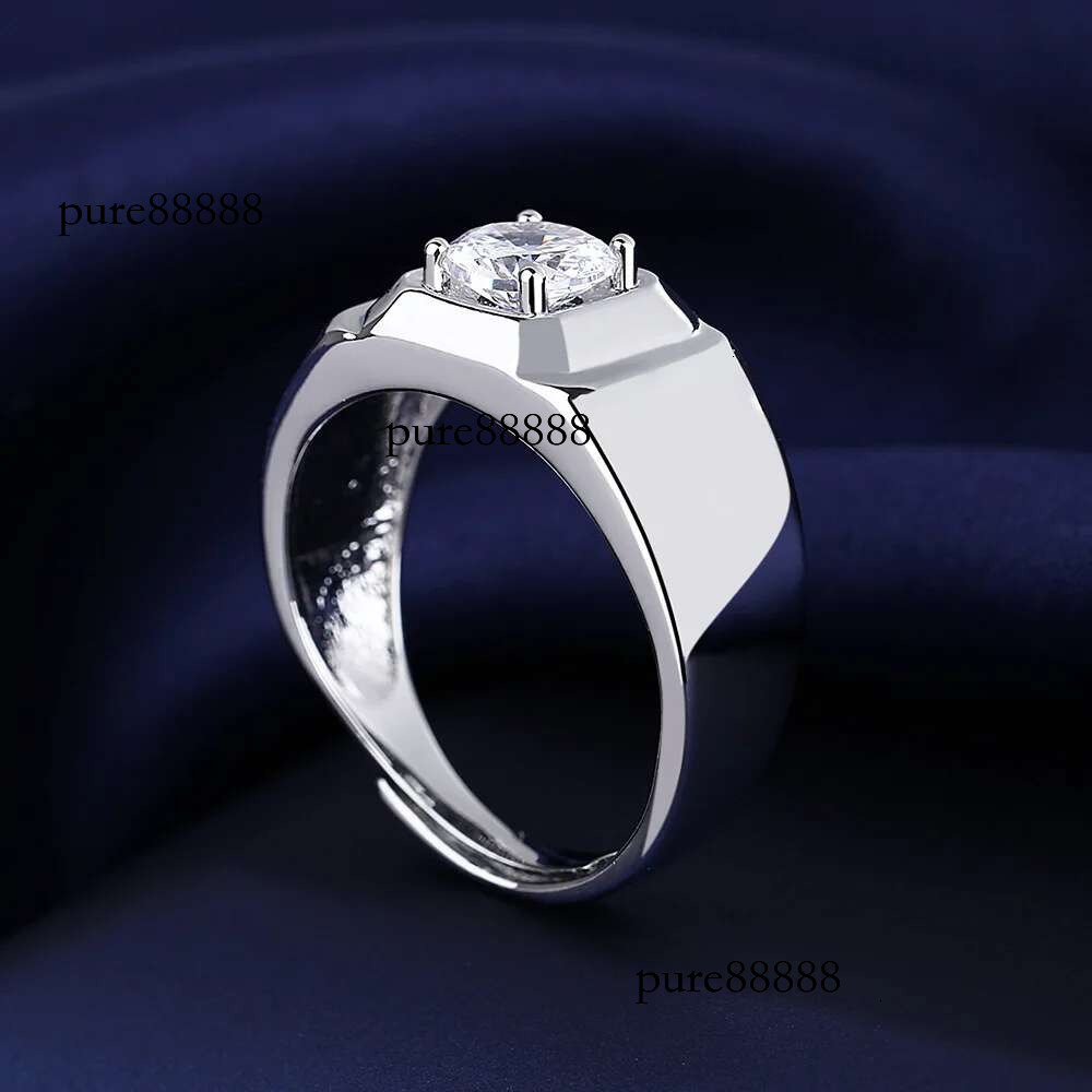 rings for men Imitation moissanite Classic Fashion Ring vintage accessories adjustable ring