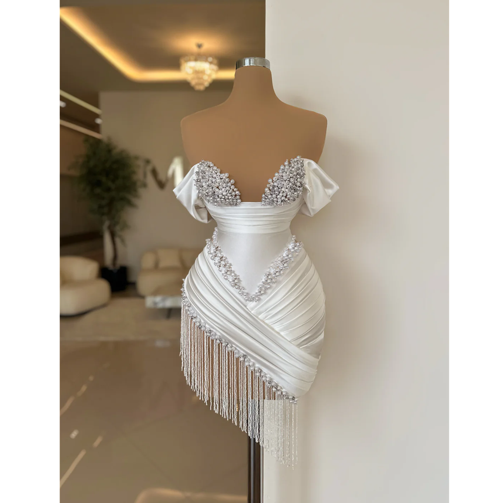 Floral Ivory Mermaid Wedding Dresses Long Sleeves Off The Shoulder Lace Appliqued Bridal Gowns Plus Size Elegant Bride Dress 04