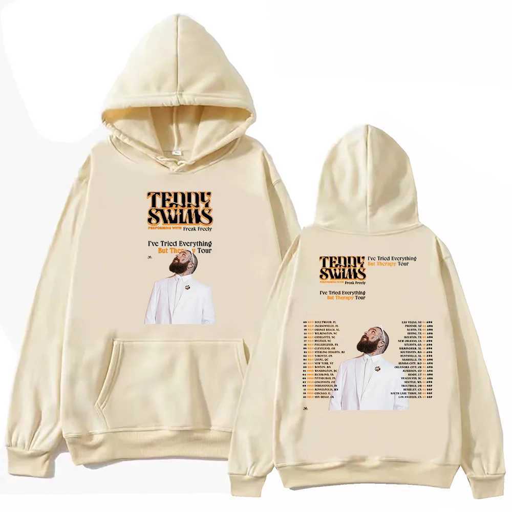 Teddy Swims Tour 2025 Hoodie Unisex Harajuku Pullover Tops Long Sleeve Hoodies Muisc Tour Fans Gift X250227