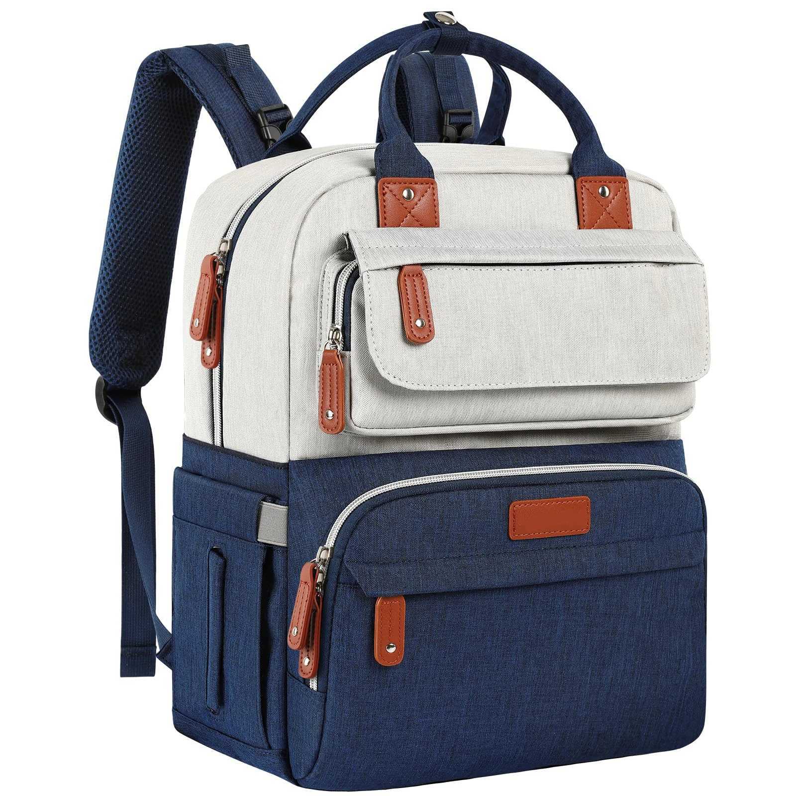 Diaper Bags Large Capacity Insulated Pockets Stroller Straps Water Resistant Durable Unisex Baby Diaper Bag To Travel Y250227QOEU