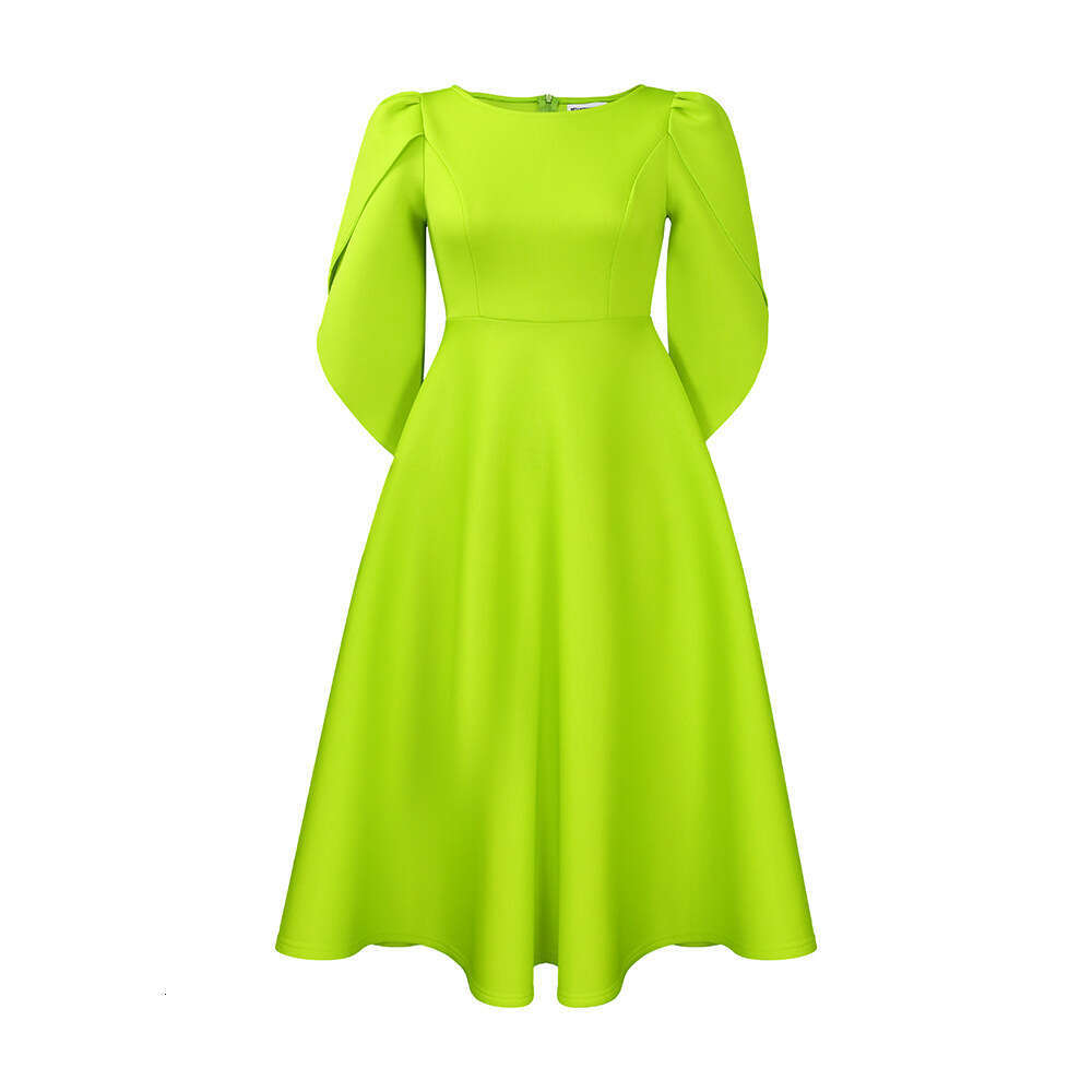 D413 women's autumn style elegant and fashionable banquet large swing African dress, 2025 new casual fashion trend clothing