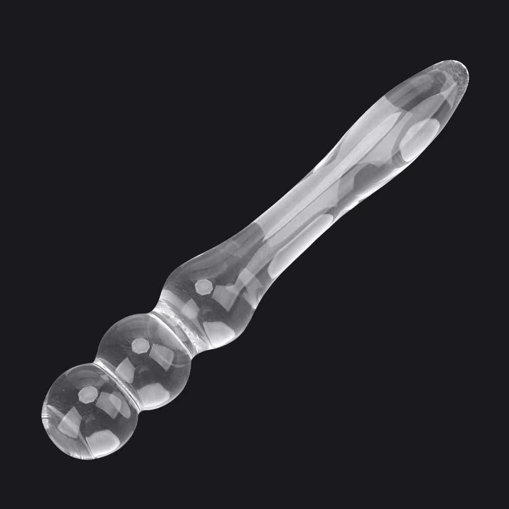 19cm Glass Anal Beads Butt Plug For Women Vaginal Men Prostate Massager Dildo Female Masturbator Sex Toys Adults Erotic Products 250227
