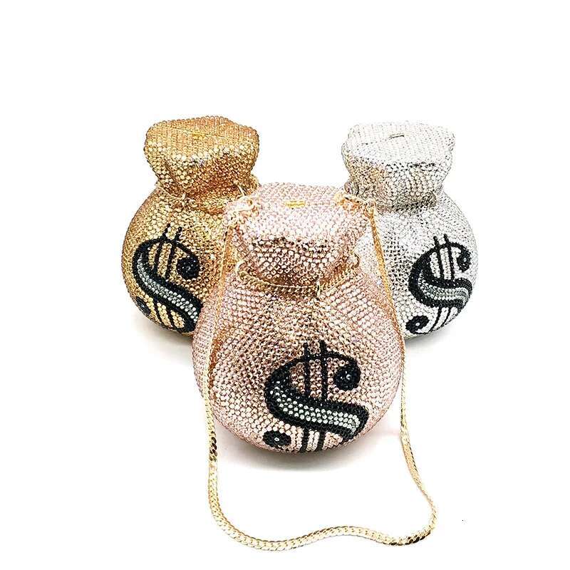 NEWEST women evening party designer funny rich full crystal clutches purses pouch money bag