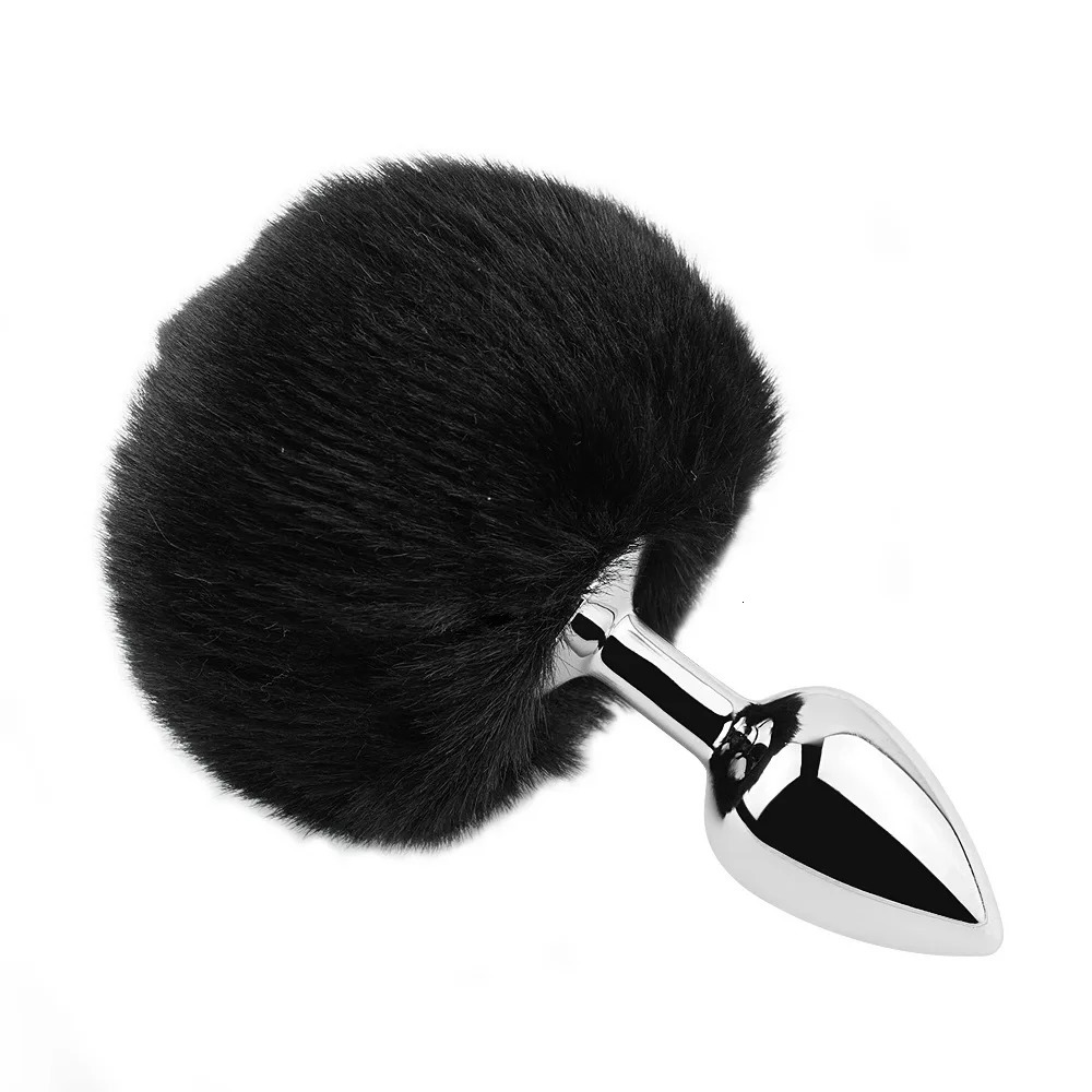 Rabbit Tail Steel Anal Plug Tickler Sex Toy bdsm Fetish Clitros Adult Bunny Butt Naughty Furry Slave Role-play Flirting Women 250227