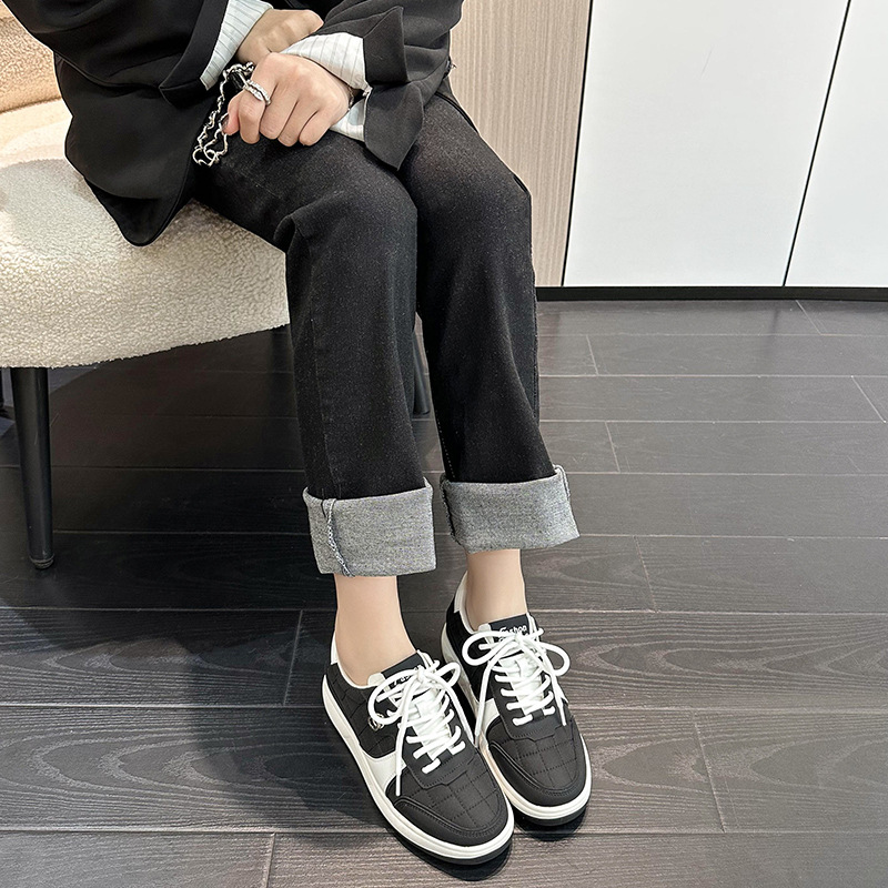 free shipping designer casual shoes for women women black white leather panda outdoor sports running shoe trainers sneakers classic